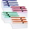 12 Packs Waterproof Mesh Pencil Pouch Bag Case Holder Organizer Set with 4 Zipper Colors for Stationery Pen Makeup Office Supplies Accessories Travel, 9.4 x 4.5 inches
